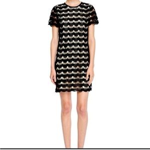 Kate Spade Virginia Scalloped Lace Shift Dress Size 2